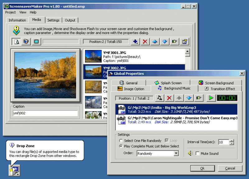 Screensaver Maker Screenshot